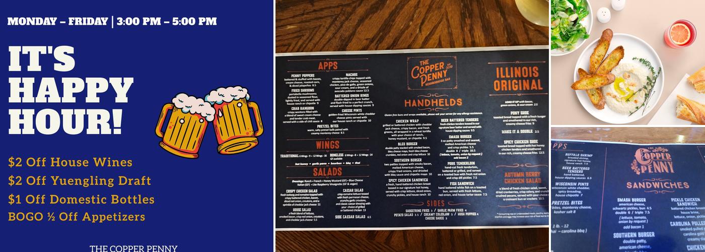 The Copper Penny Bar Menu