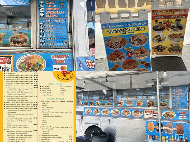 Tacos Los Abundis Menu