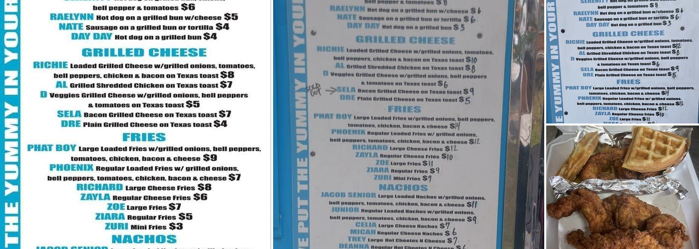 Ray Ray's Kitchen Menu