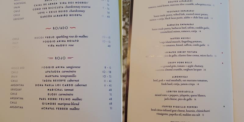 Vida Menu