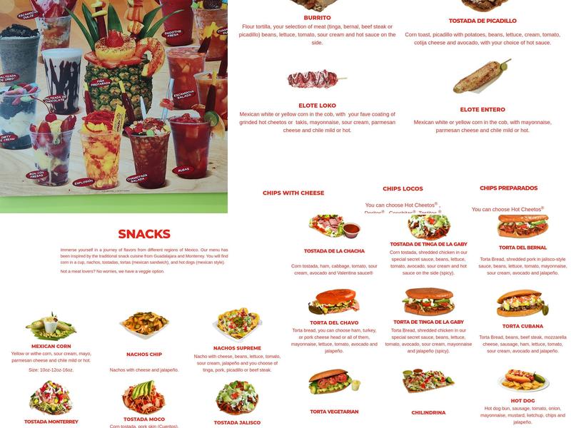 El Kiosko Menu