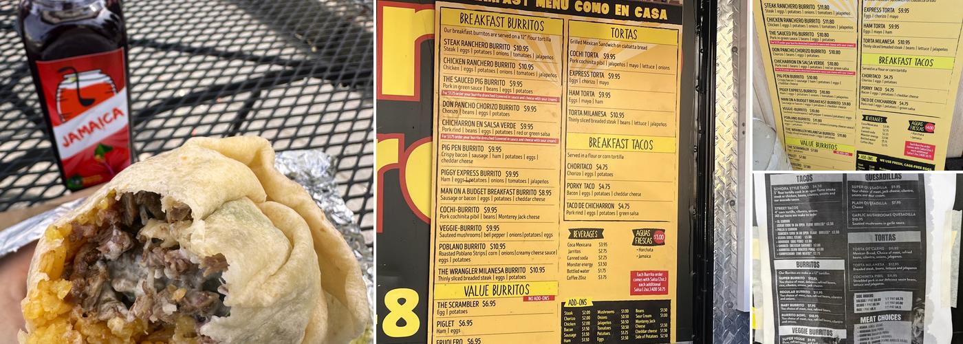 Burrito Express Menu