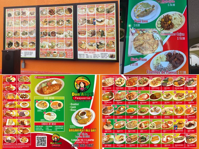 Don Angel Taqueria Menu