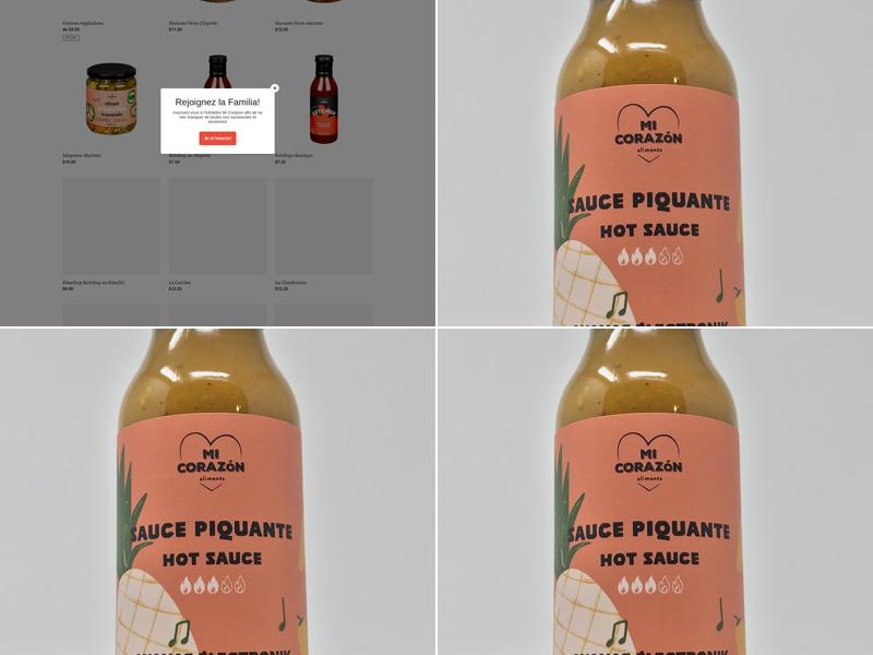 Les Aliments Mi Corazon Menu