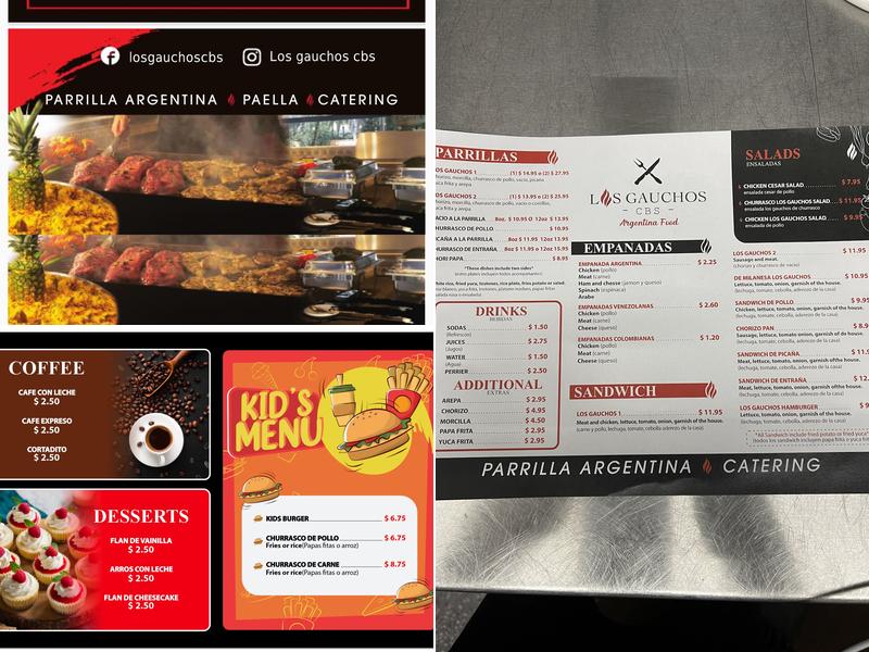 Los Gauchos CBS Menu