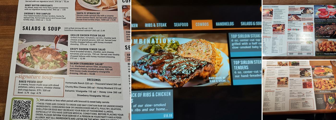 Cheddar's Scratch Kitchen Menu