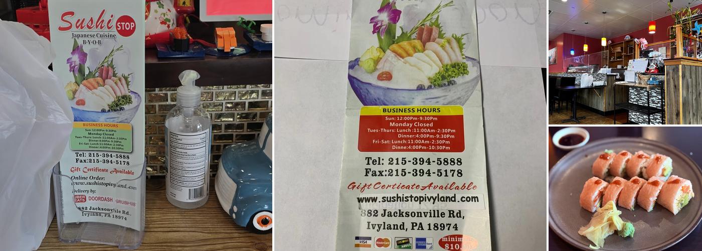 Sushi Stop Japanese Cuisine Menu