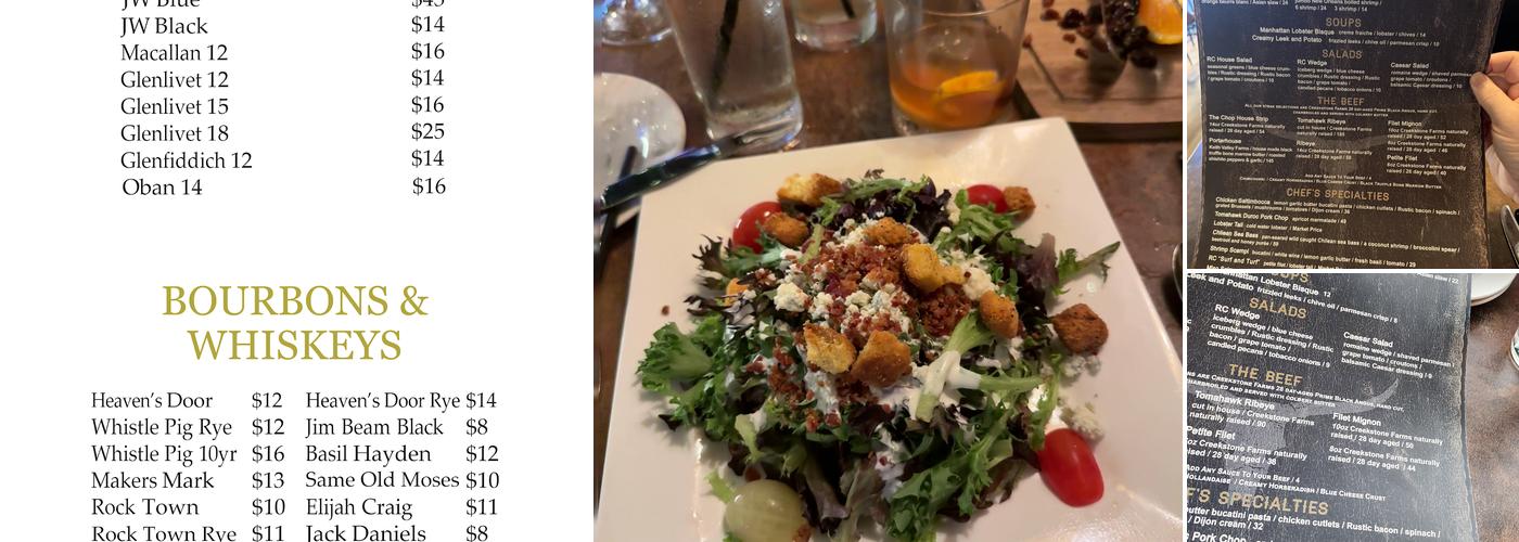Rustic Chophouse Menu