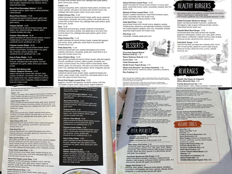 Pita Jungle - Chandler Heights Menu