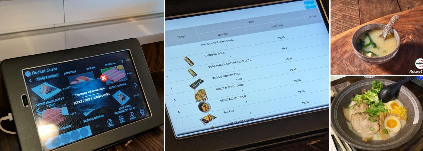 Rocket Sushi Menu
