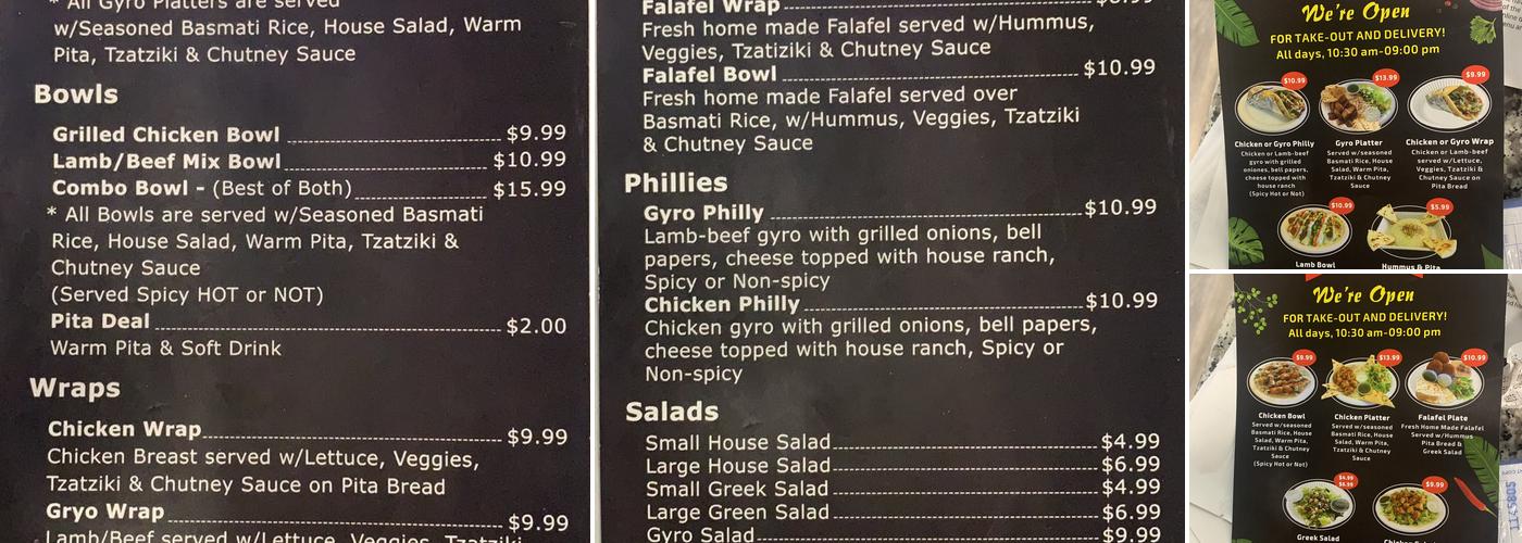 M's | Halal Mediterranean Food Menu