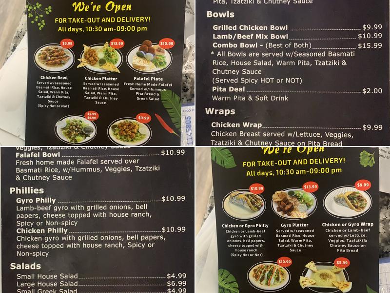 M's | Halal Mediterranean Food Menu
