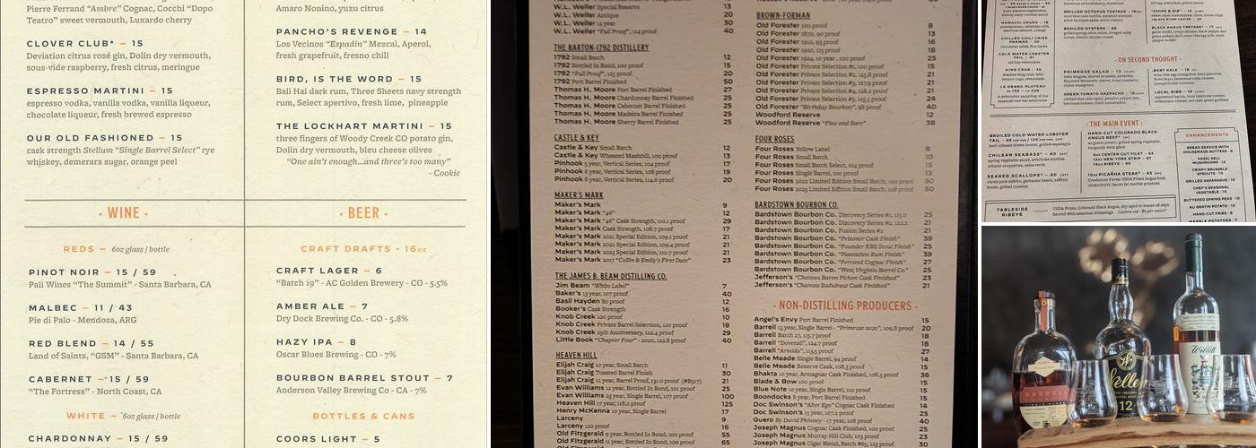 Primrose Menu