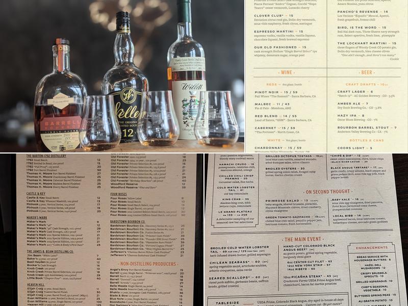 Primrose Menu