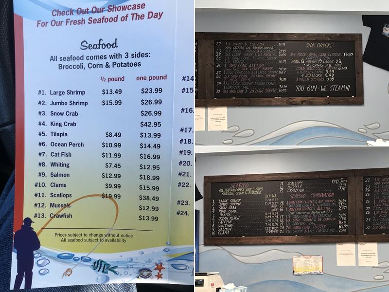 Fisherman's island Menu