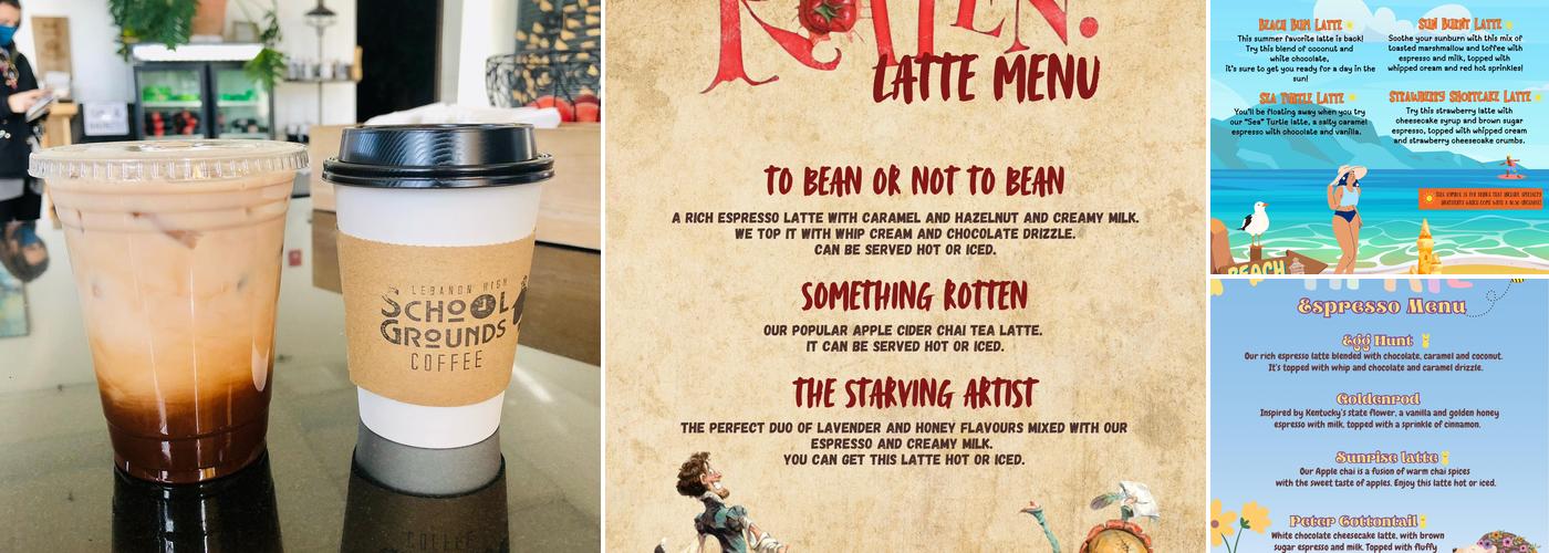 SchoolGrounds Coffee Menu