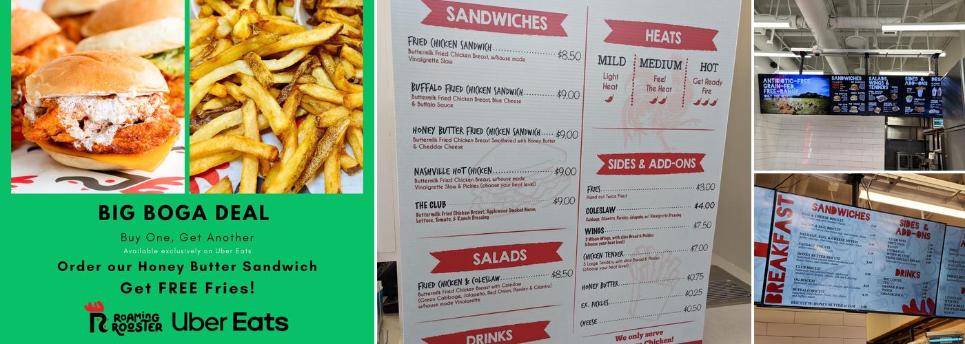 Roaming Rooster Menu