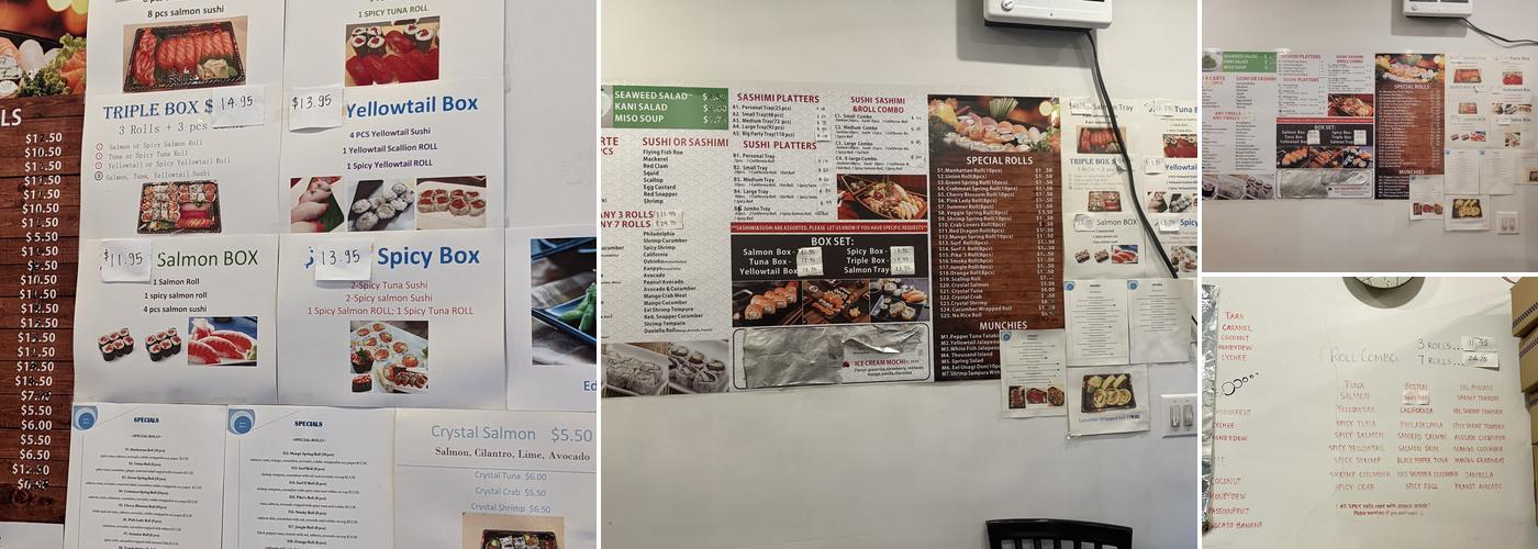Sashimi Express II Menu