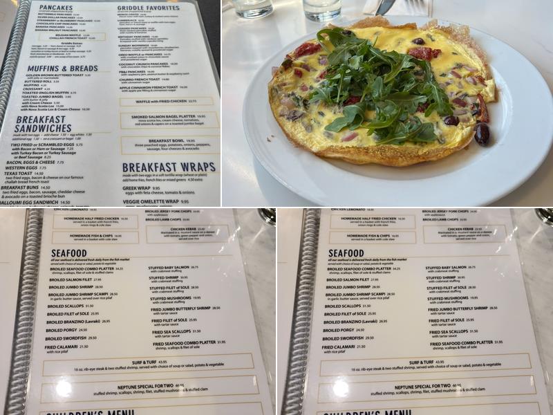 Neptune Diner Bayside Menu