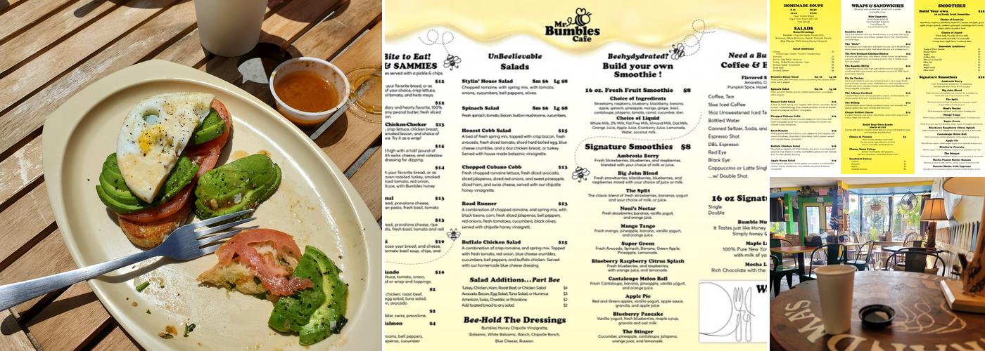 Mr Bumbles Cafe Menu