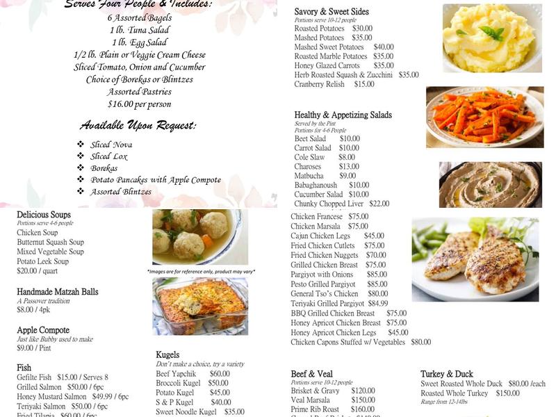 Genadeen Caterers Menu