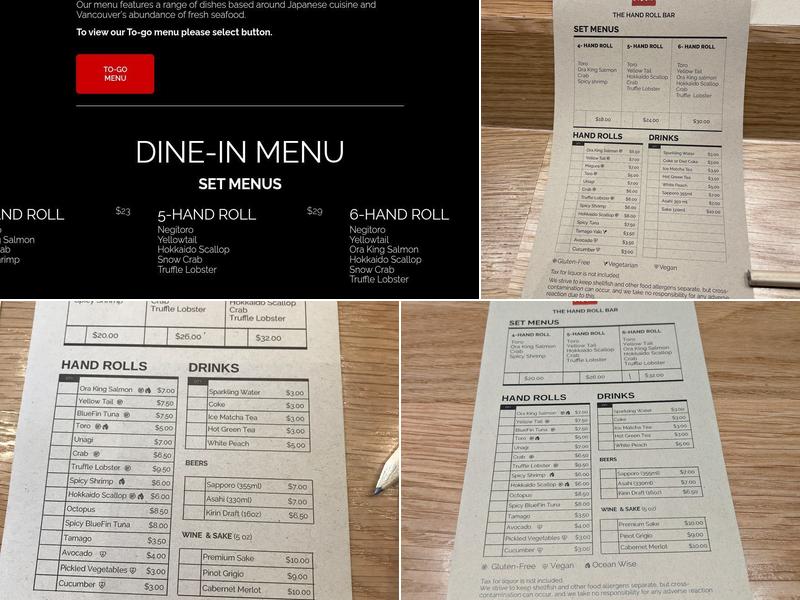 Hello Nori Robson Menu