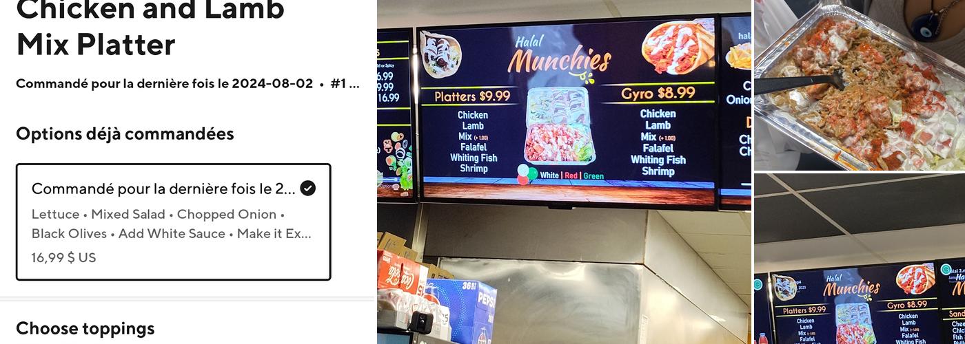 Halal Munchies Menu