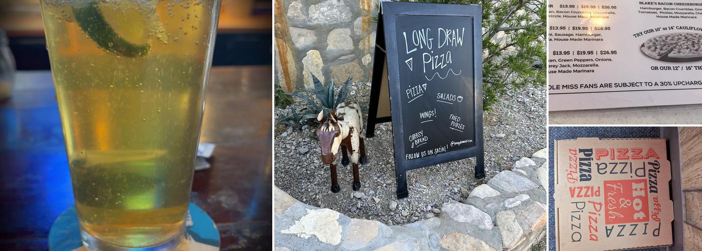 Long Draw Pizza Menu