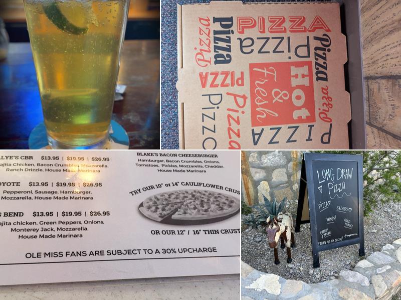 Long Draw Pizza Menu