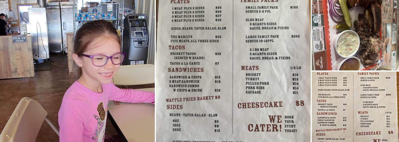 DB's Rustic Iron BBQ Menu