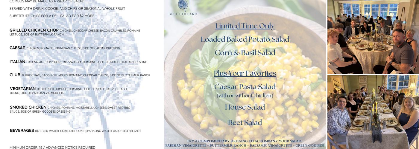 Blue Collard Menu
