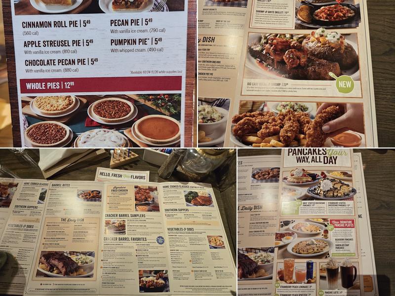 Cracker Barrel Old Country Store Menu