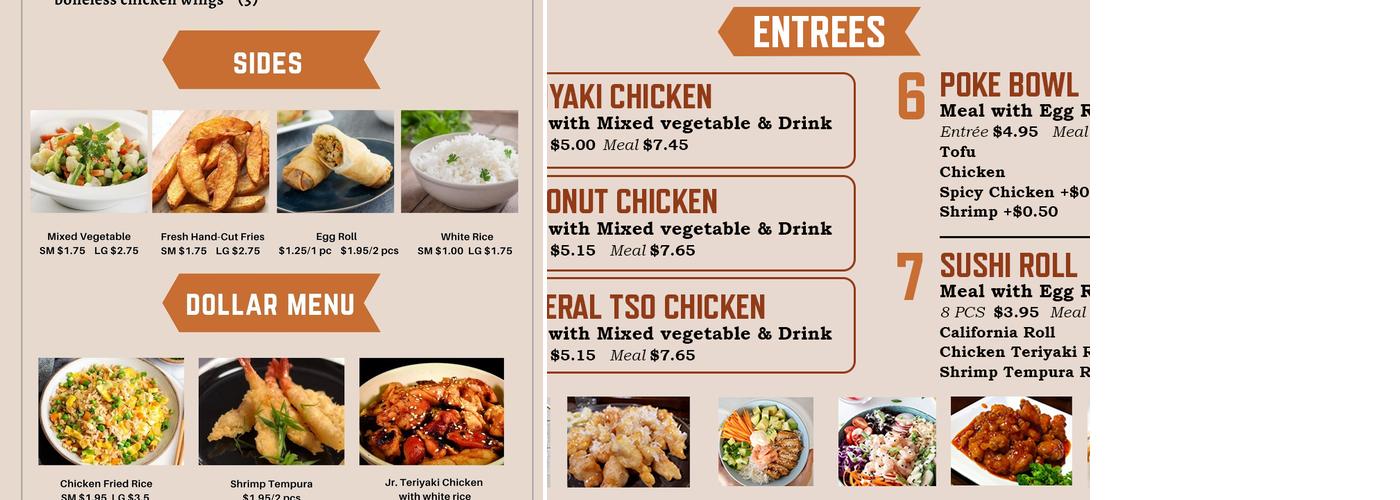 ZIPO EXPRESS Menu