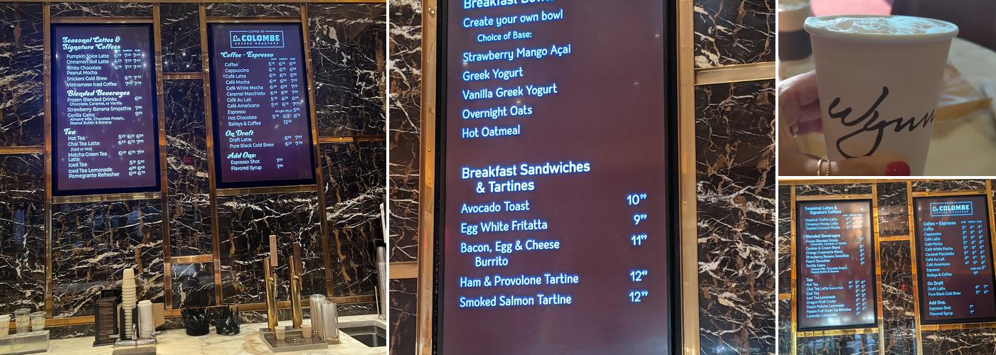 Espresso Menu