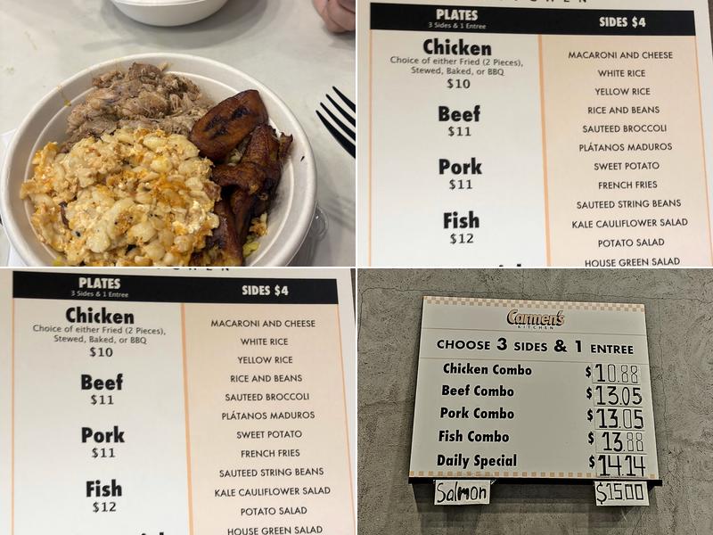 Carmen’s Kitchen Menu