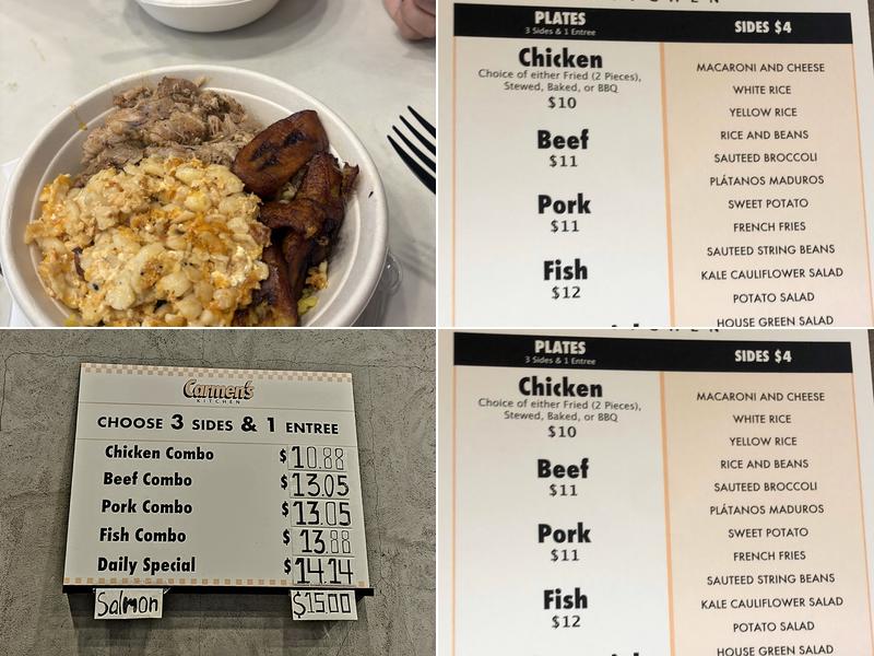 Carmen’s Kitchen Menu