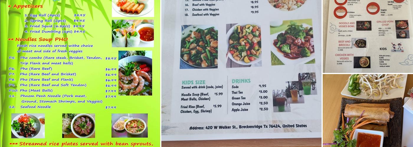 Pho Angel Menu
