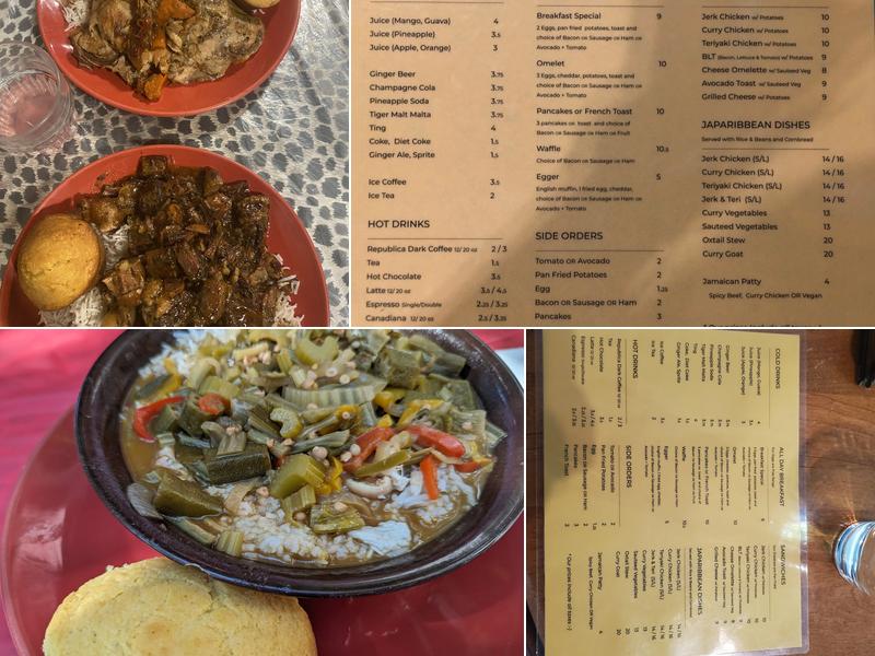 The Lion's Den Cafe Menu