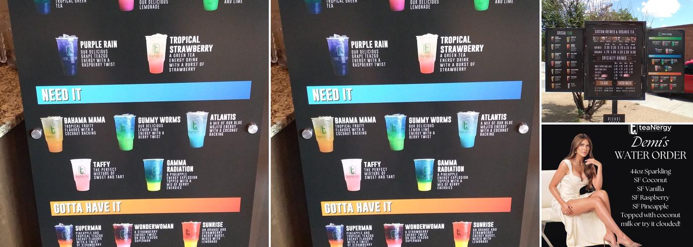 Tea2Go Peoria Menu