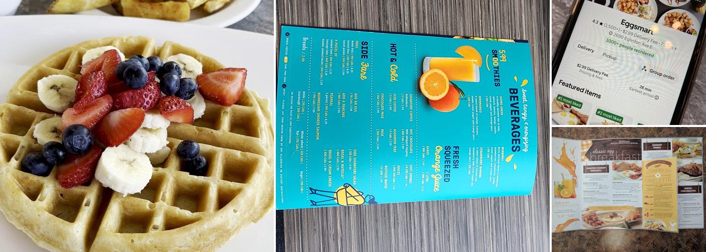 Eggsmart Menu