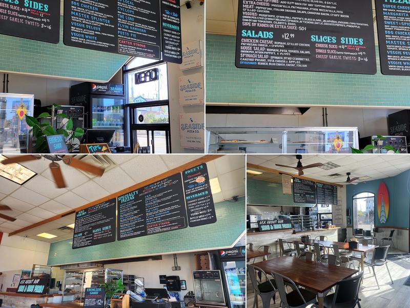 Seaside Pizza Co. Menu