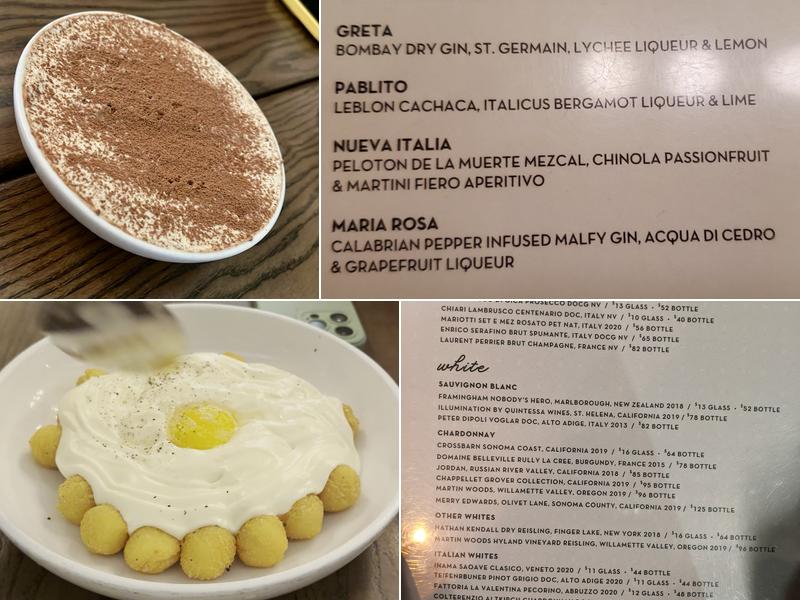 Luca Osteria Menu
