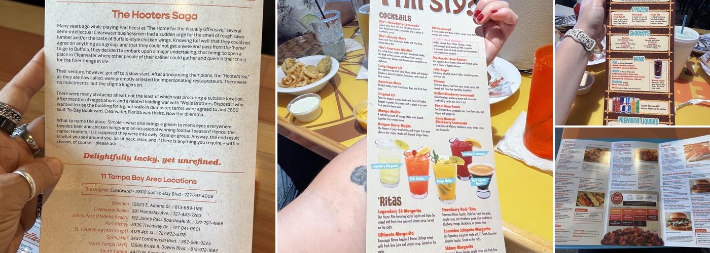 Hooters Menu