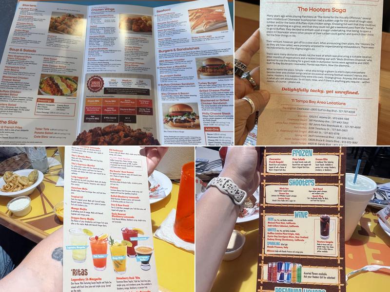 Hooters Menu