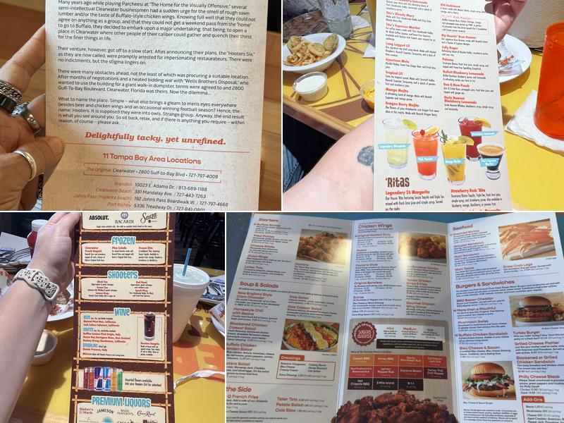 Hooters Menu