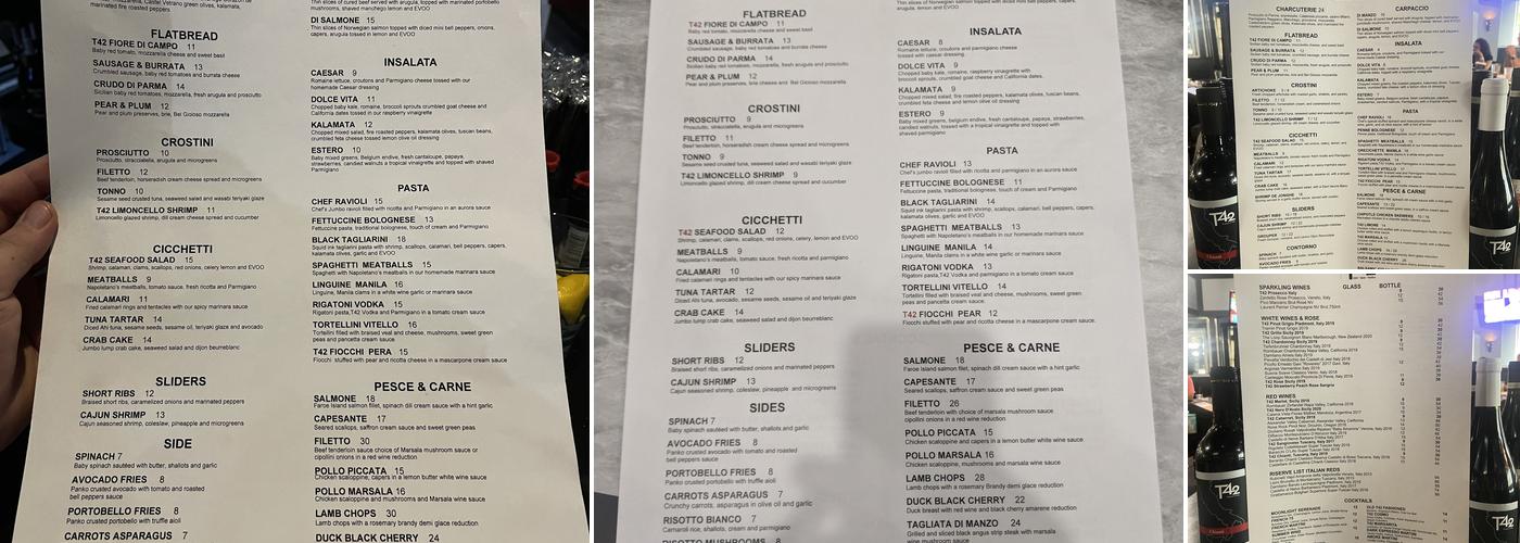 T42 Menu