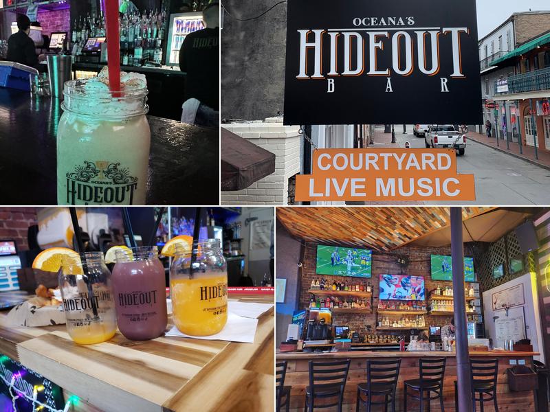 Hideout Bar Menu