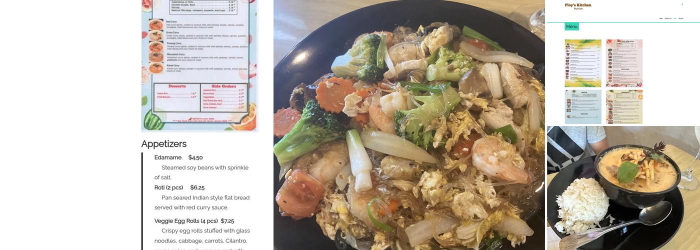 Ploy's Kitchen Thai Cafe Menu