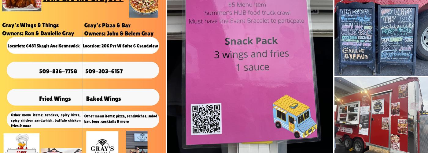 Grays Wings & Things Menu