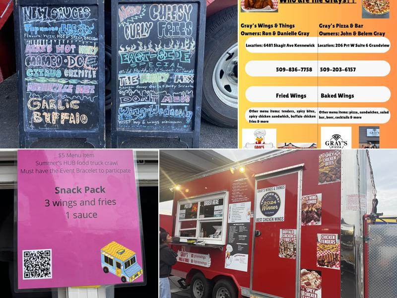 Grays Wings & Things Menu
